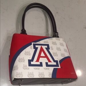 Arizona Wildcats Red and White Handbag